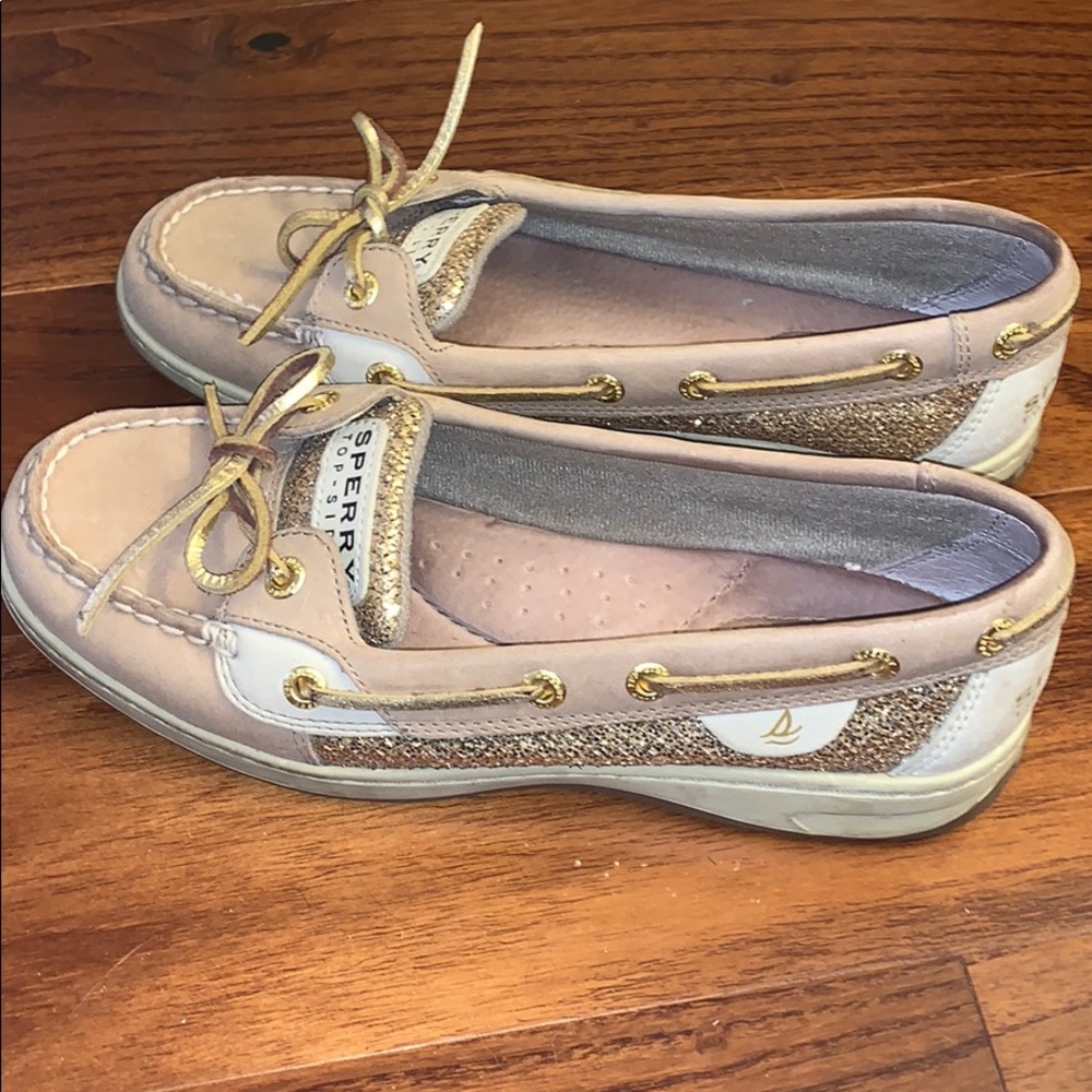Sperry Top-Sider Angelfish Gold Glitter Boat Shoes